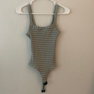 Fashion Nova Striped Bodysuit